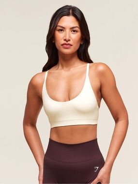 Gymshark soft white Seamless bra
